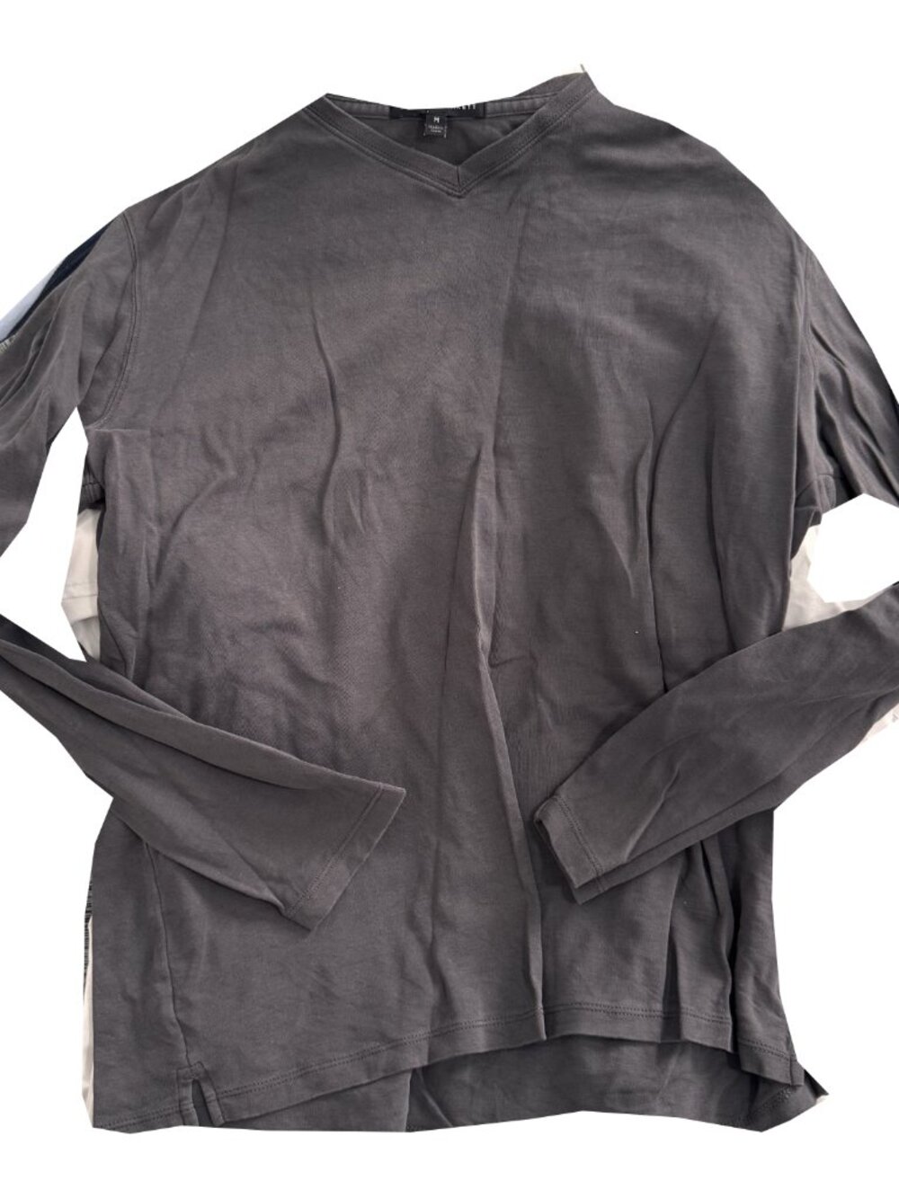 Robert Barakett Charcoal Long sleeve V neck shirt - M